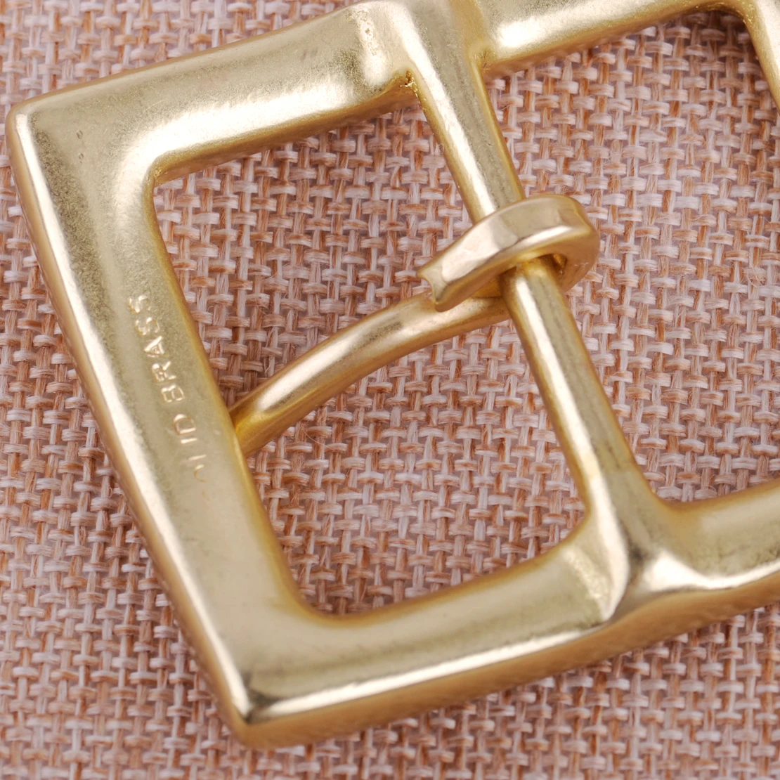 Mens 1.5 Inch Solid Brass Belt Bucket Golden Square Shape Belt Replacement Part
