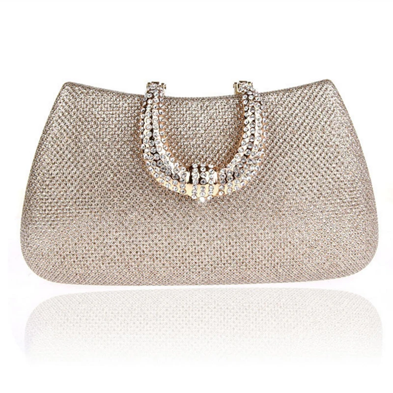 

2019 Hot Woman Banquet Bag Wedding Party Purse Luxury Handbag Fashion Chain Shoulder Bags All-match Rhinestone Decoration Bag