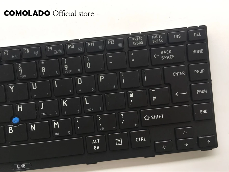 Британская клавиатура для Toshiba R800 R845 S80 S95 R940 с трекпоинтом черная британская