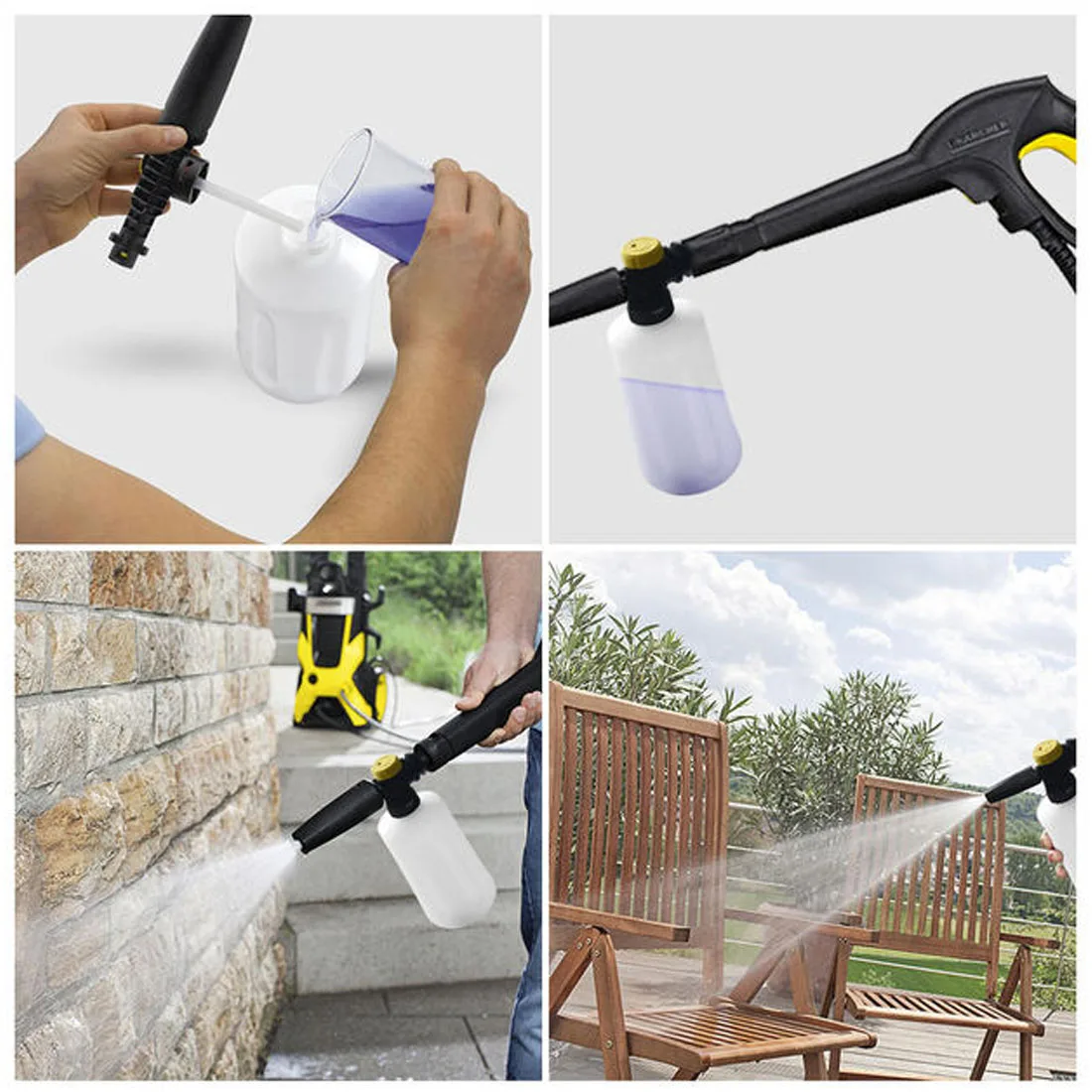 750ml Snow Foam Lance For Karcher K2-K7 High Pressure Foam Gun Portable Foamer Nozzle Car Pressure Washer Car Accessories