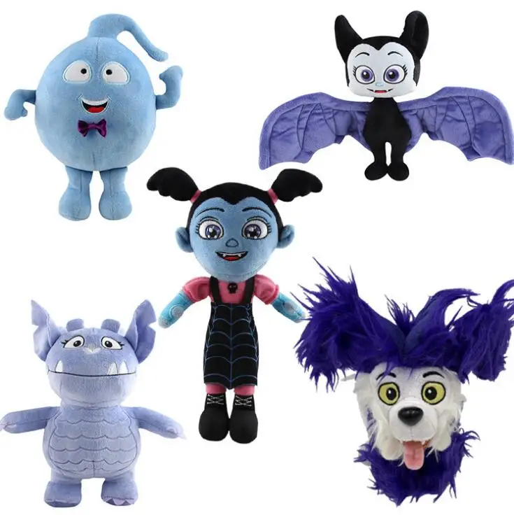 

1 pcs Cartoon Junior Vampirina Wolfie Gregoria Demi Bat Plush Toy Soft Stuffed Doll for Kids Children Party Gift