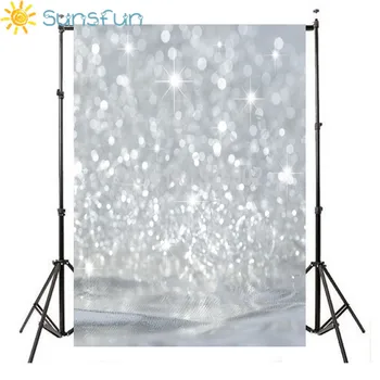 

Sunsfun Bokehsliver Metallic Bokeh Sparkles Photography Backdrop Wedding or Graduation Photoshoot Prop HB107
