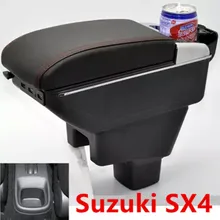 Подлокотник для Suzuki Sx4 2006- центральная консоль ящик для хранения подлокотник вращающийся 2008 2009 2010 2011 2012