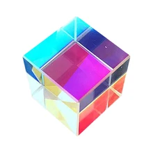 Spotlight Physics Teaching Beam Cube Prism Portable Combine Splitter Light Square Optical Glass Tool RGB Instruments Lightweight