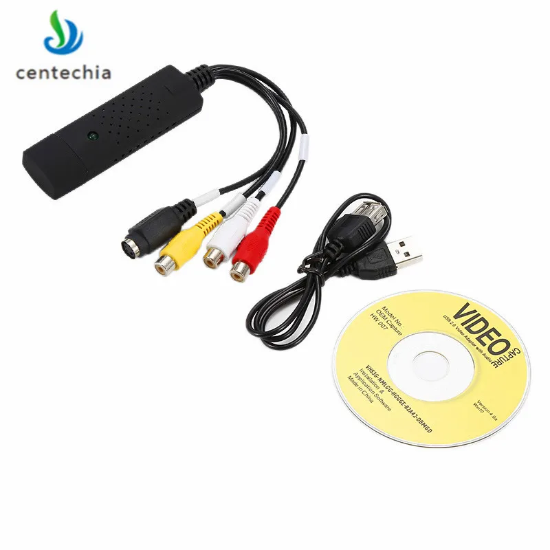 USB 2 0 адаптер для видеозаписи ПК ТВ аудио DVD DVR VHS окон XP Vista Win 7/8/10 XNC|Карты видео- и