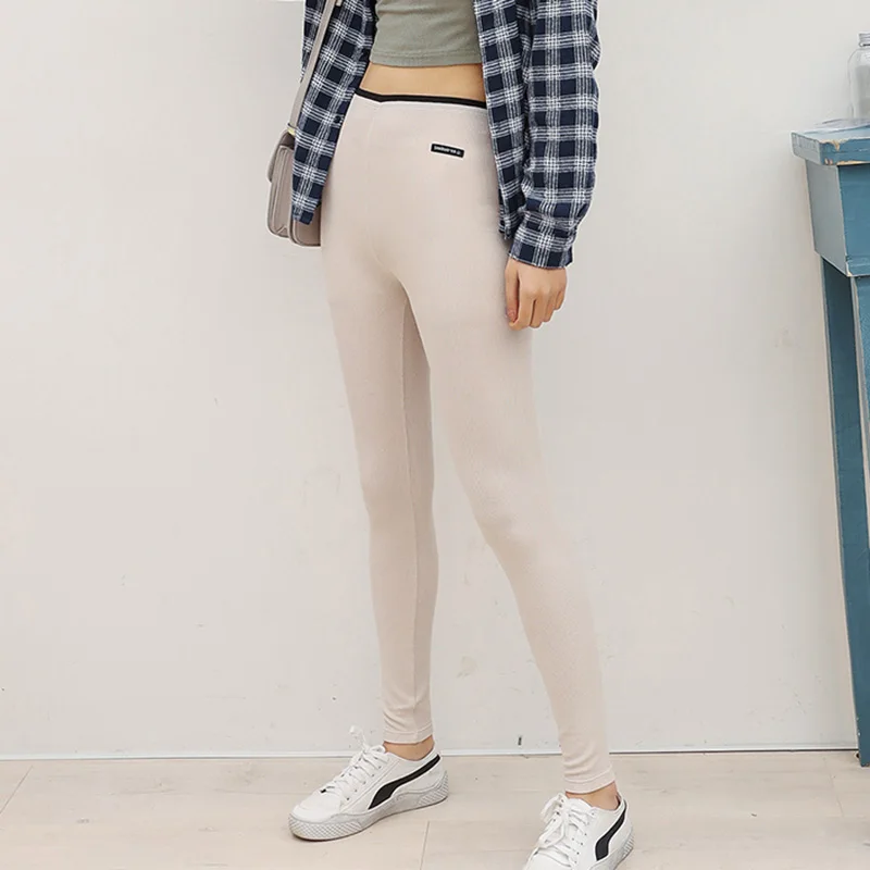 SCOORBEE весна-осень женские повседневные хлопковые леггинсы спортивные штаны с высокой талией эластичные женские леггинсы модные леггинсы для тренировок