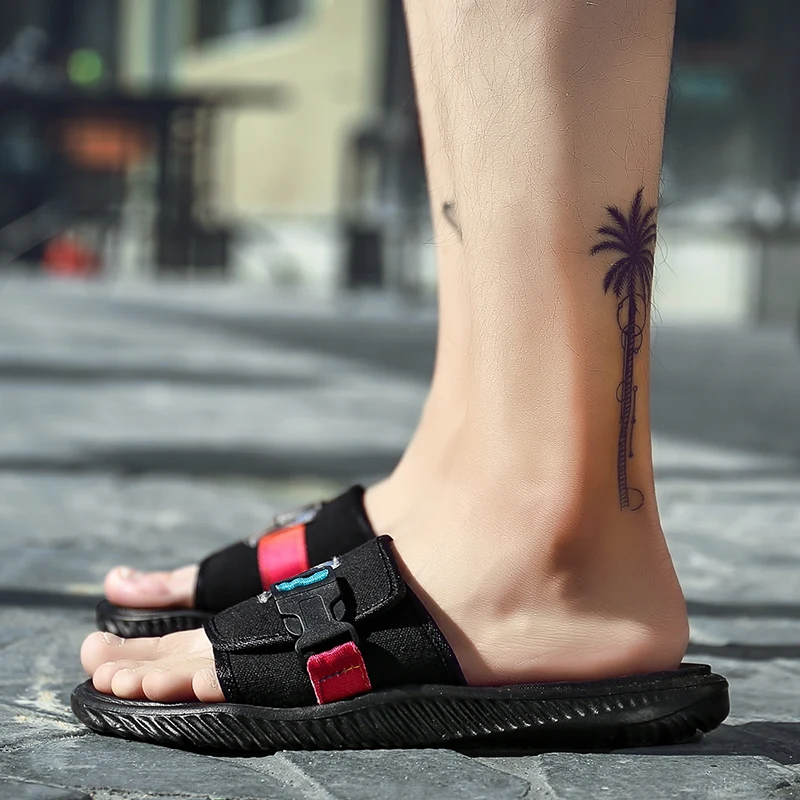 Hot 2018 Summer Slippers Men's Casual Sandals Leisure Soft Slides Massage Beach Sandals Sandalias Hombre Men Shoes Flip Flops Hot 2018 Summer Slippers Men's Casual Sandals Leisure Soft Slides Massage Beach Sandals Sandalias Hombre Men Shoes Flip Flops