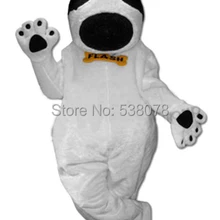 Best качество белая собака Флэш-рекламы Маскоты костюм животного Маскоты костюм для продажи Cosply карнавальные костюмы наряд sw462