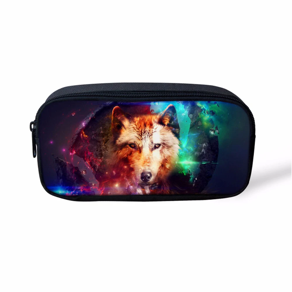 Прохладный 3D динозавра дети Карандаш Чехол Для женщин сумка для макияжа
