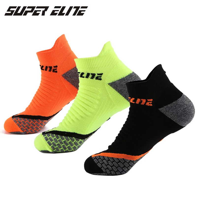 Super Elite 3 Pairs Professional Cycling Socks Outdoor Cotton Running and Cycling Sports Sock Sky Coolmax Anti Slip For Women - Цвет: Многоцветный