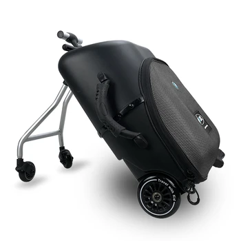 Carrylove baby sitting suitcase carry on lazy trolley cabin travel luggage for boarding