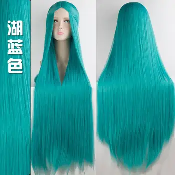 HSIU 2017 NEW 100cm Long Wigs high temperature fiber Synthetic Wigs Costume Cosplay Wigs Party