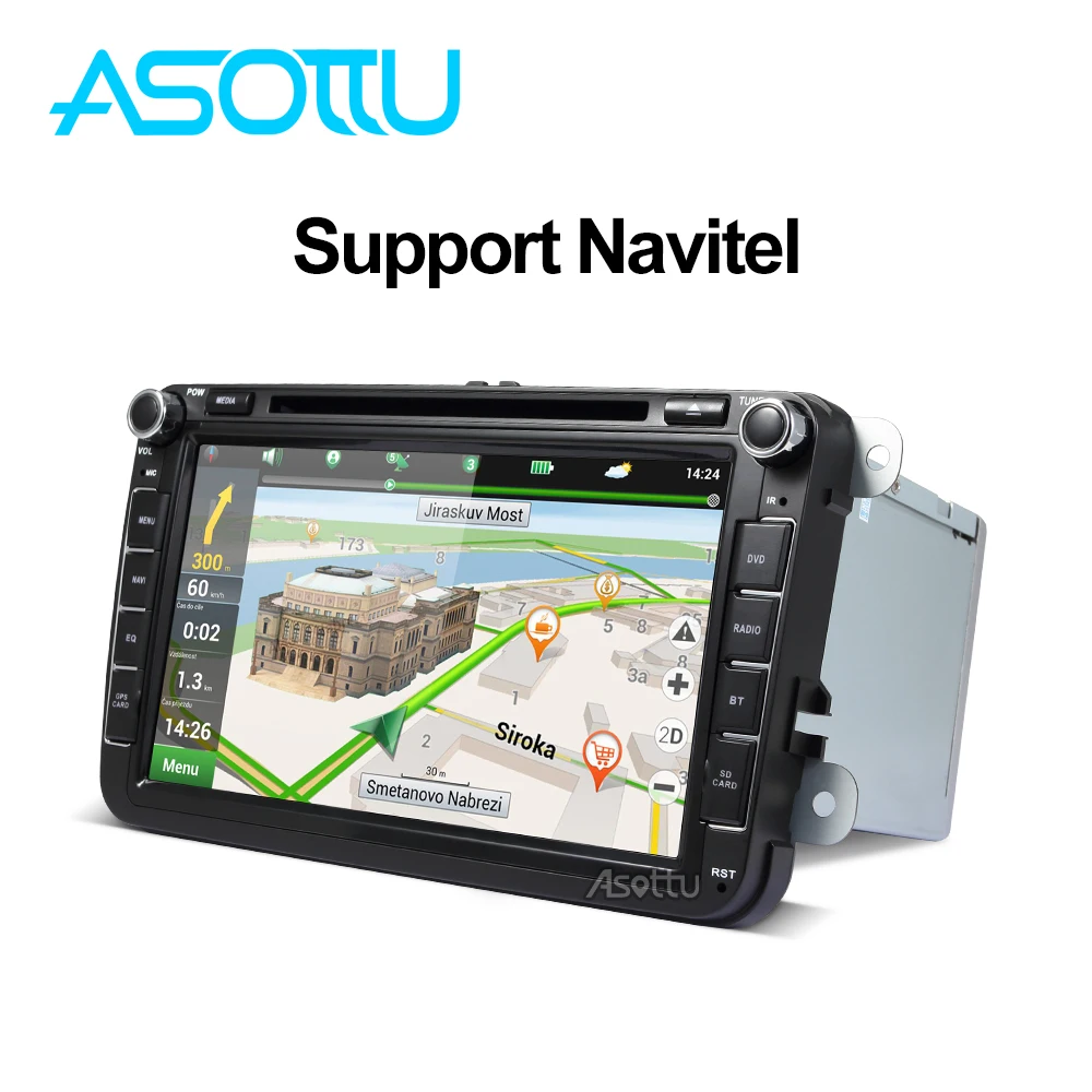 Perfect Asottu KCDZ8071 2G+32GB 1024*600 car dvd player for skoda VW  POLO GOLF 5 6 PASSAT CC JETTA TIGUAN TOURAN Fabia Caddy gps palyer 5