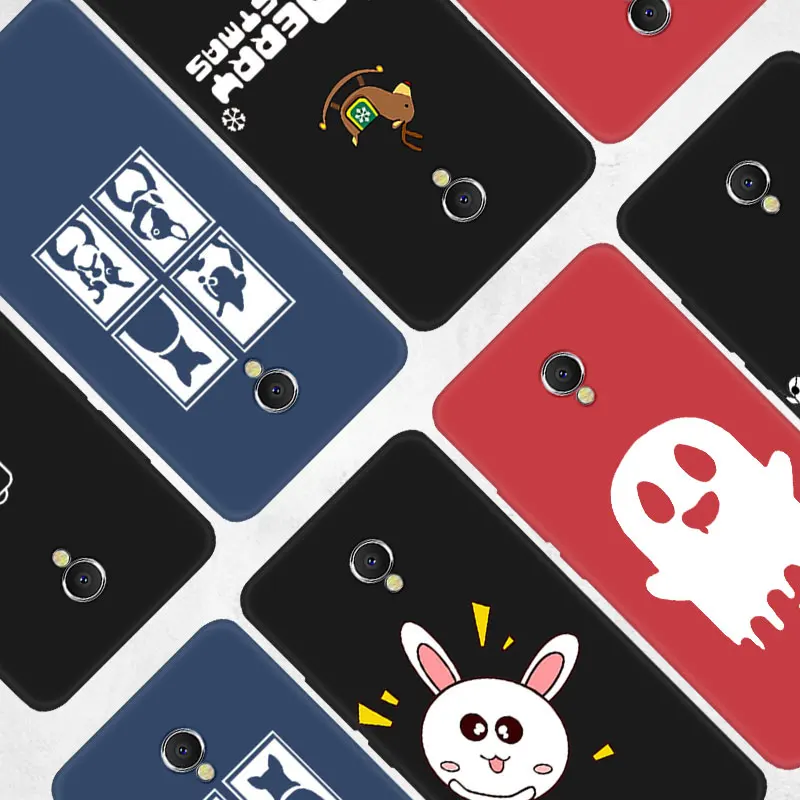 Matte Case for Meizu E3 MX6 M6S Phone Silicone Color Full Protection Lovely Pattern Shell M5 M6 Note Back Cover |