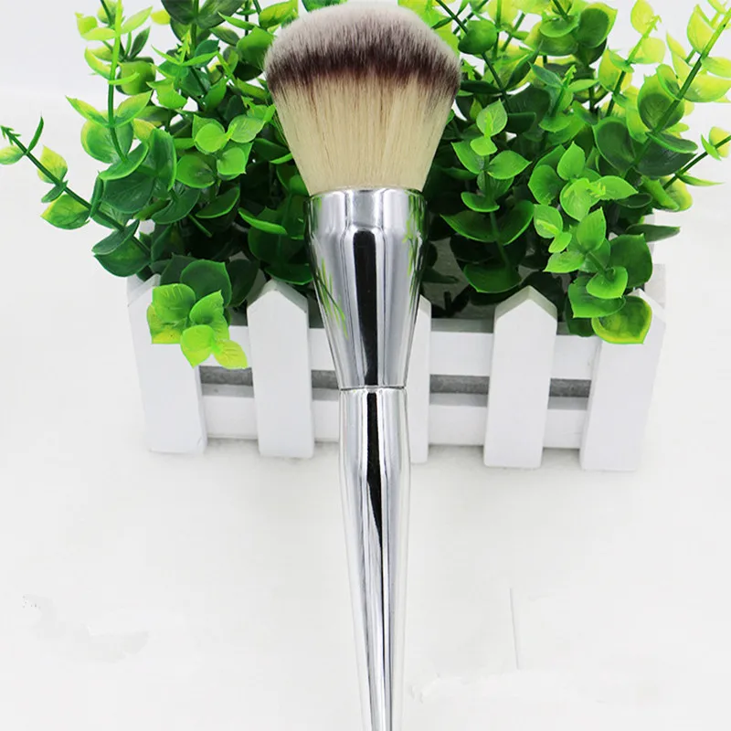 

Very Big Beauty Powder Brush Blush Foundation Round Make Up Tool Large Cosmetics Aluminum Brushes Soft Face Makeup,Free Shipping