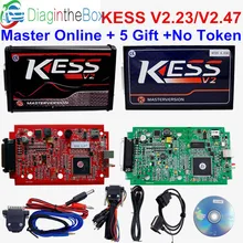 Online Red UE V5.017 V2.47 V7.020 Sem Limite de Token Mestre Ktag KESS Gerente Kess 5.017 K-tag 7.020 OBD2 kit de ajuste Para O Carro/Caminhão