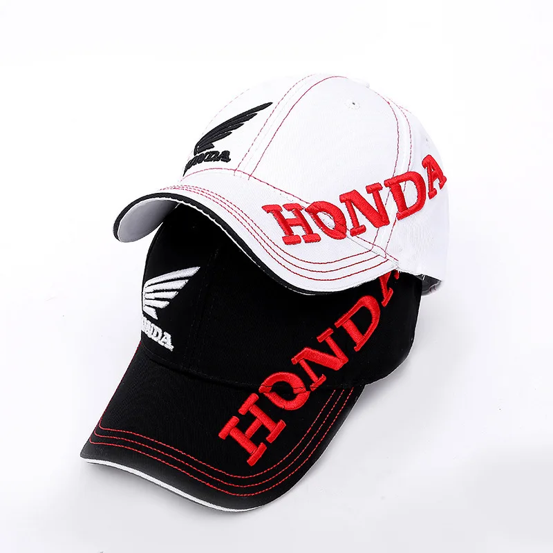 Moto GP Letters Honda Motocross Riding Hats 3D Embroidered Wing F1 Racing Cap Motorcycle Baseball Cap Snapback Sun Hat Men Women