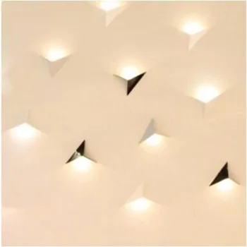 

Creative triangle wall lamp 85-265V 3W led wall light modern home hotel restaurant aisle background lighting