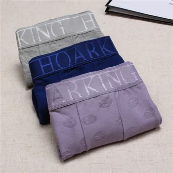 

3 Pieces Men's Underwear Solid color Fashion Boxers Men's Boxers Men's Sexy Underwear Boxer Homme De Marque Calzoncillos