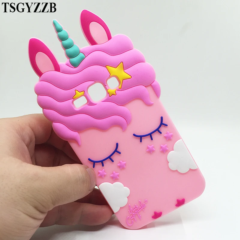 

For Samsung Galaxy J1 J3 J5 J7 2016 Case Cover 3D Unicorn Soft Silicone Fundas Coque For Samsung J120 J310 J510 J710 Phone Cases