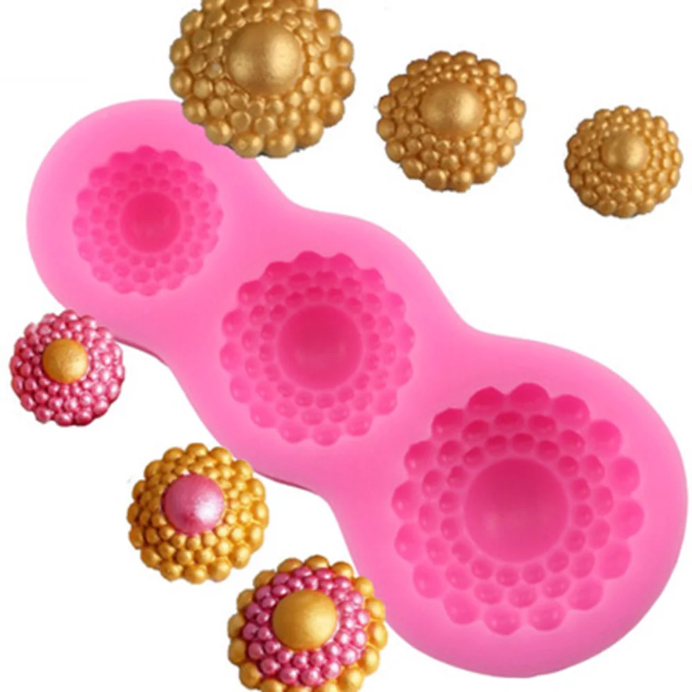 

1pcs Diamonds Cake Mold Vintage Diamond Jewelry 3D Silicone Cake Mould For Cake Decorating Non-Stick Fondant Mold