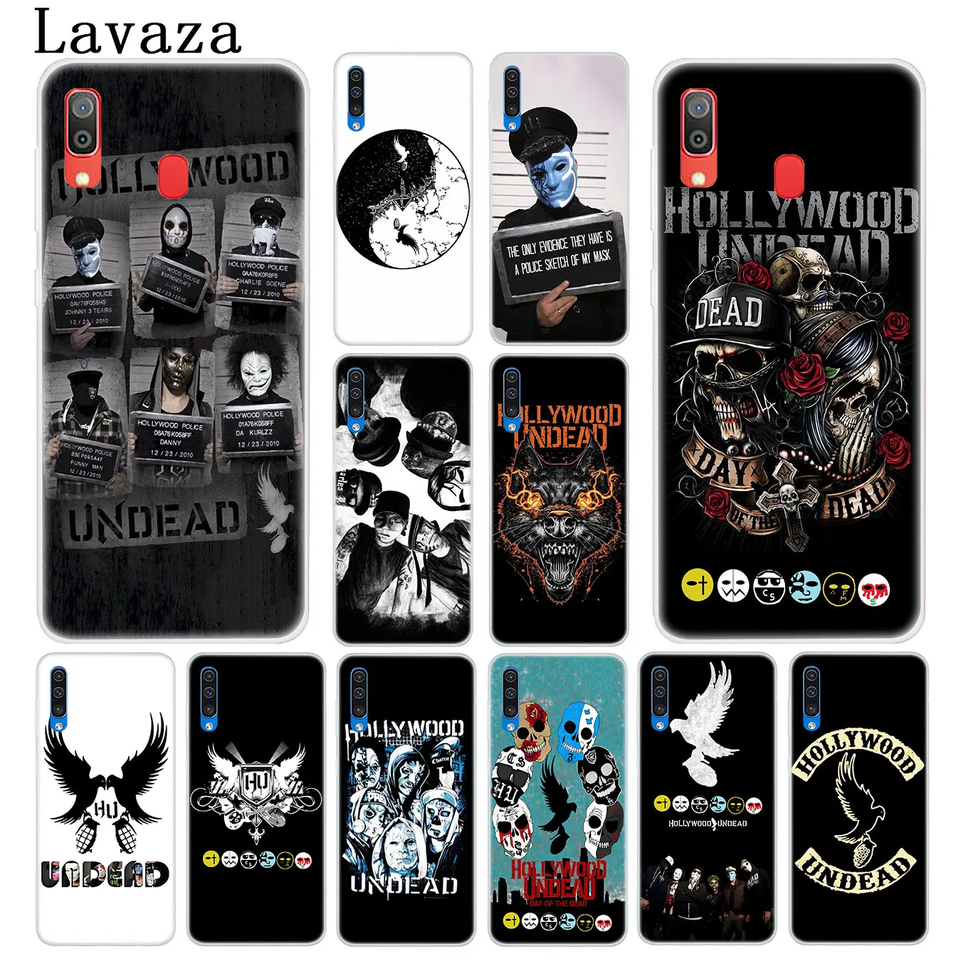 

Lavaza hollywood undead Hard Transparent Phone Case for Samsung Galaxy A10 A20 A30 A40 A50 A60 A70 M40 M30 M20 M10 Cover