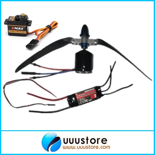 Skywalker X8 X7 Flying Wing Power Combo 12x6 складной пропеллер + мотор AX2820C 60A ESC ES08MA сервоприводы |