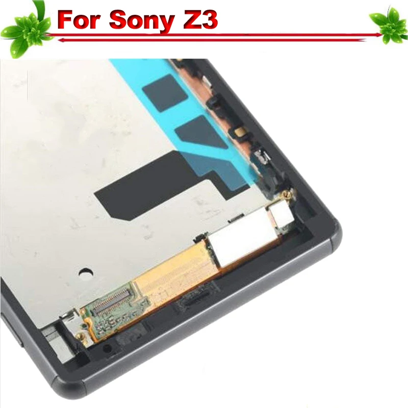 Для sony Xperia Z3 D6633 D6603 ЖК дисплей Дисплей с рамкой Сенсорный экран дигитайзер для