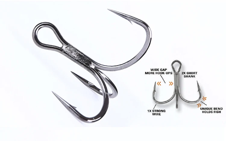 Mustad TG76 KVD рыболовные крючки, крепкие три якорных рыболовных крючка из высокоуглеродистой стали, тройные Крючки для морской ловли карпа, червячная приманка, рок крючки