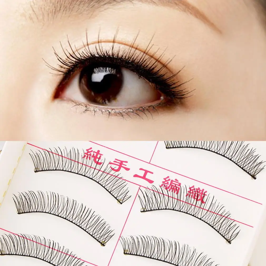 New 10 Pairs/set Handmade False Eyelashes Fake Eye Lashes Natural