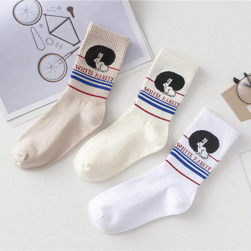Женская Корейская версия ins мультфильм Harajuku стиль трубки улица носки