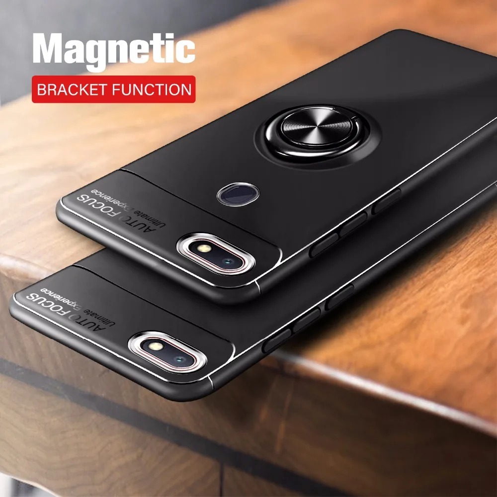 

Bumper coque For Huawei P8 Lite 2017 Case Car Magnetic ShockProof Silicone Armor Finger Ring Cover For Huawei P8 Lite 2017 Case