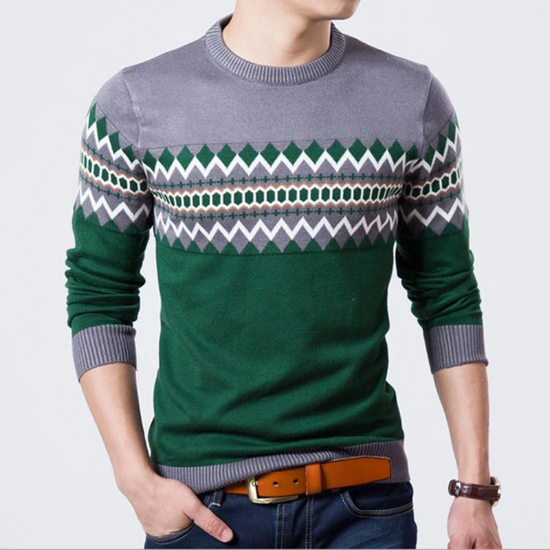 Vêtements jaune Manches Nouveaux Mince rouge Casual Manteau Chandail Modèles À Pull Mode Col De Chandails Dark vert Automne Hommes Rond Longues Blue ZxB1qppw