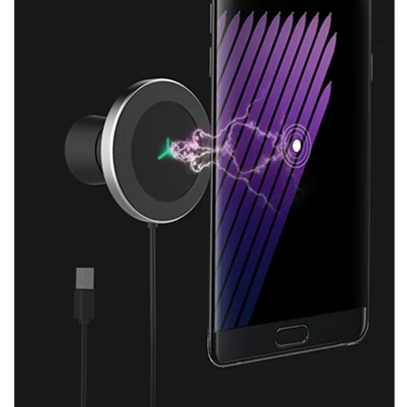 QI W5 Беспроводное зарядное устройство Автомобильный держатель для телефона автомобильное зарядное устройство стандартное магнитное 10 Вт быстрое зарядное устройство для iPhone X для samsung S9 S8