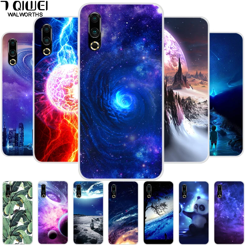 

For Meizu 16S Case Soft Silicone Phone Case Back cover for Meizu 16s 16 s Cases TPU Para 6.15'' M971Q Space Fashion for Meizu16s