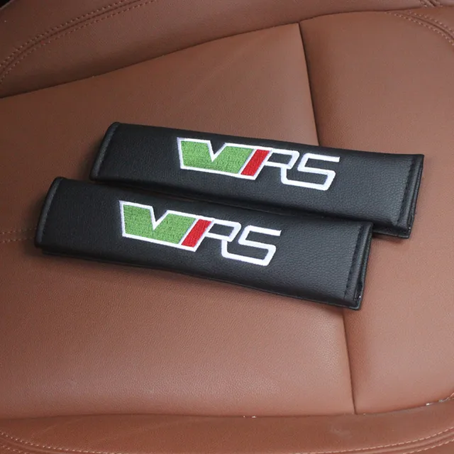 2PCS Car styling Seat Belt Cover Shoulder Pads PU Seat Belt Shoulder for Skoda YETI OCTAVIA