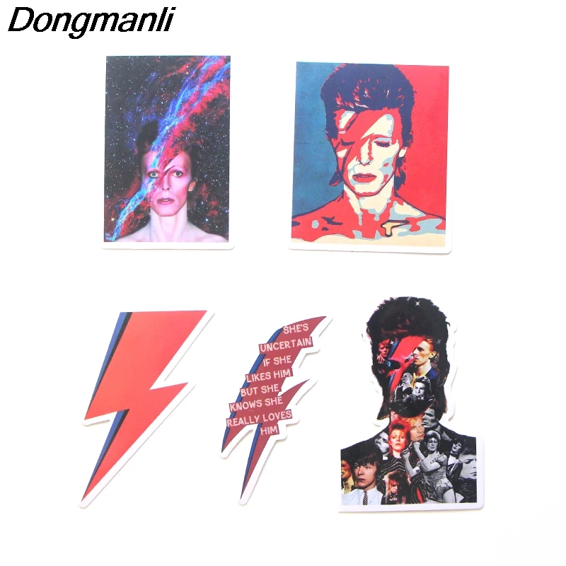 P3499 Dongmanli 12 шт./компл. David Bowie DIY граффити скейтборд ноутбук знак мотоциклетные Чемодан аксессуары