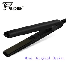Мини керамический электронный выпрямитель для волос, утюжок для выпрямления, гофрированные плоские утюги, щипцы для волос, выпрямитель для волос, расческа, щетка