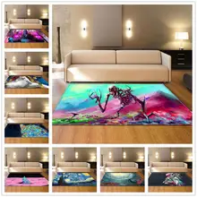 Хэллоуинская страшилка ковер страшные черепа Большие размеры ковры для гостиной коврики мягкие фланелевые 3D коврик с принтом чайный стол коврики