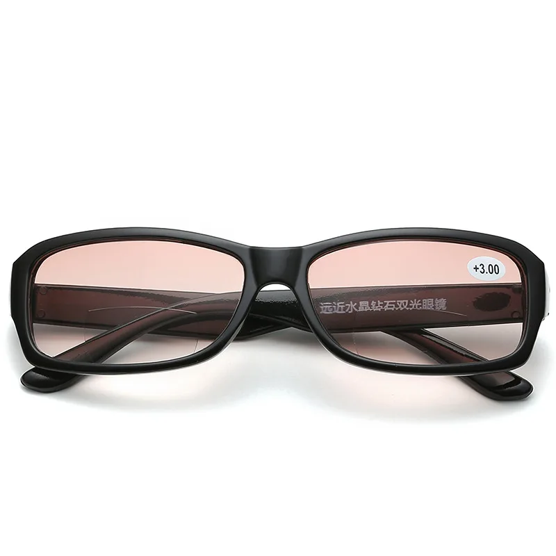 Черный прогрессивные очки для чтения Для мужчин Для женщин бифокальный увеличительные пресбиопические очки 1,0 2,0 2,5 3,0