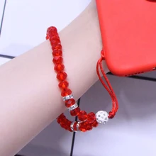 Ремешок для мобильного телефона с бусинами, ремешок для мобильного телефона, ремешок на запястье для подарка, 25 см, легкий