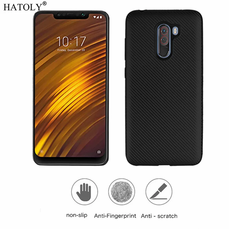 

Xiaomi Pocophone F1 Case Back Cover Xiaomi Pocophone F1 Case Soft TPU Rugged Phone Case Back Cover Funda Coque Capa Xiaomi F1