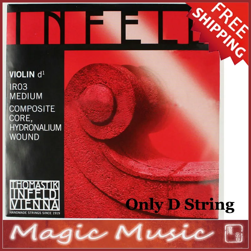

Free shipping! Thomastik Infeld-Red IR03 Medium Violin D String 4/4, Made in Austria, Only D String Model IR03 1 Piece