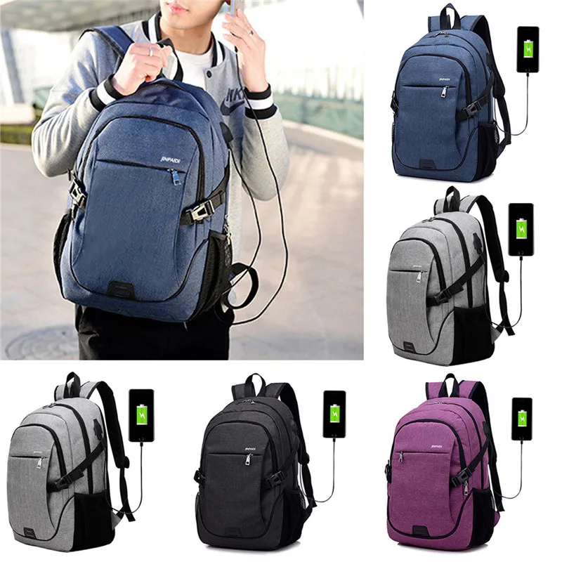 

New Men Business Laptop Backpack With USB Charging Port Anti Theft Travel Bag Computer Notebook Mochila Male Schoolbag