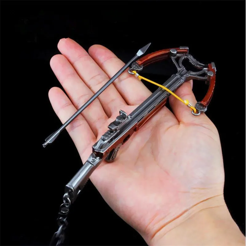 

Game PUBG Crossbow Playerunknown Field Battle Cosplay Accessories Alloy Armor Model Key Chain Keychain Chicken Dinner