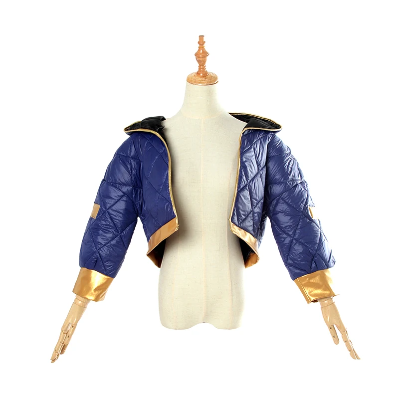 ROLECOS Game LOL Cosplay Costumes Group K/DA Akali Winter Coat Jacket Cosplay Costume Group KDA Akali for Women Cosplay Costumes
