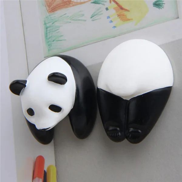 Panda Animal Bear Upper Half Body and Butt Fridge Magnets Figures Toys - 4