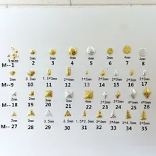 100 шт./упак. 1-21Mini тонкие Круглые Серьги капли прямоугольник в форме сердца на каждый день, с заклепками, из металлического сплава, украшение для ногтей, лак для ногтей Декоративный камень/подвески