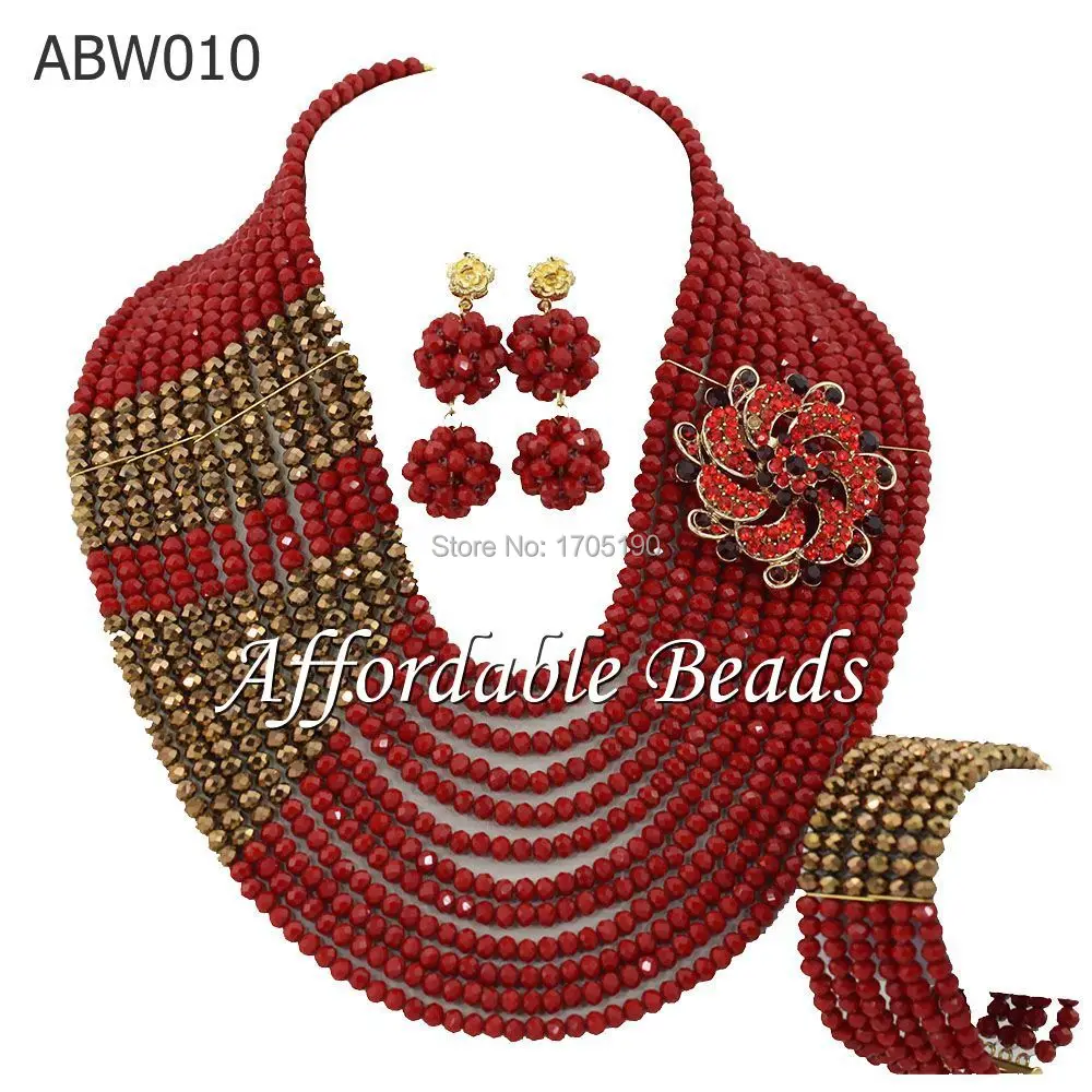 Unique African Beads Jewelry Set New Popular African Beads Set