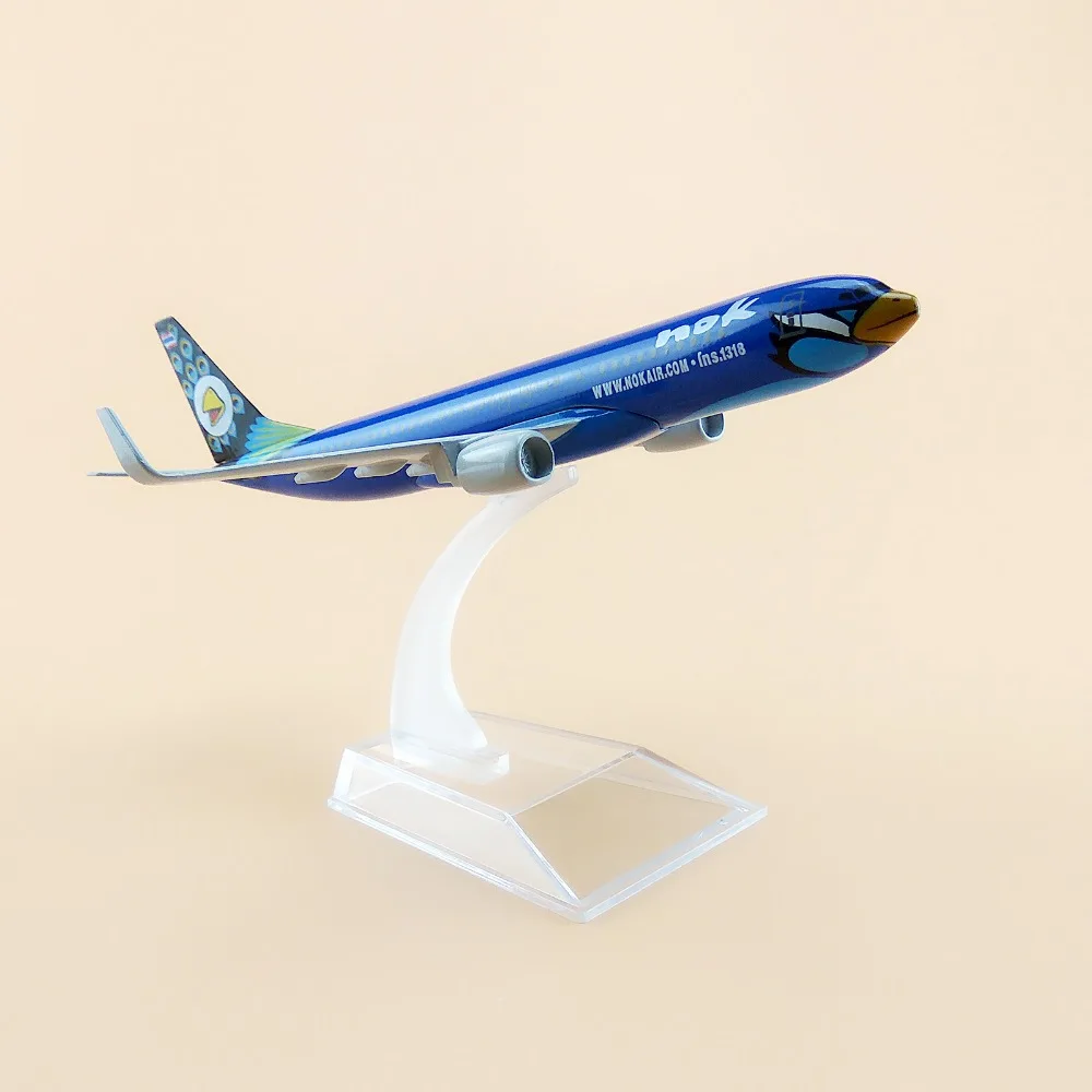 16 см сплав металла синий Тайский NOK B737 Air Airlines Boeing 737 Airways модель самолета Модель w